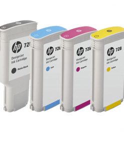 Mejore su productividad con el pack de tintas HP 728. Resultados de calidad y rendimiento uniforme para su impresora MFP DesignJet.
