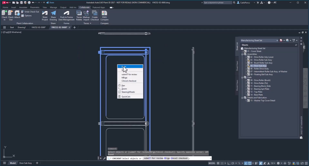 AutoCAD Checkout en Acción